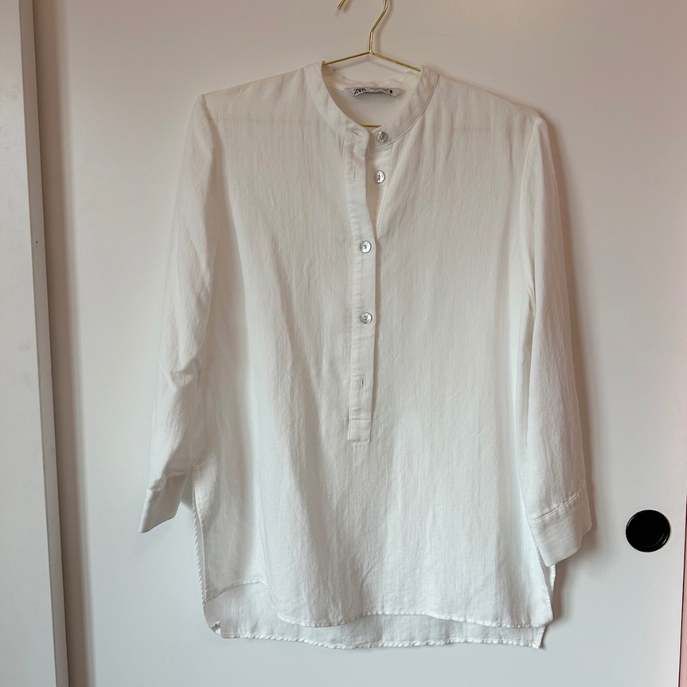 White Long Sleeve Tunic